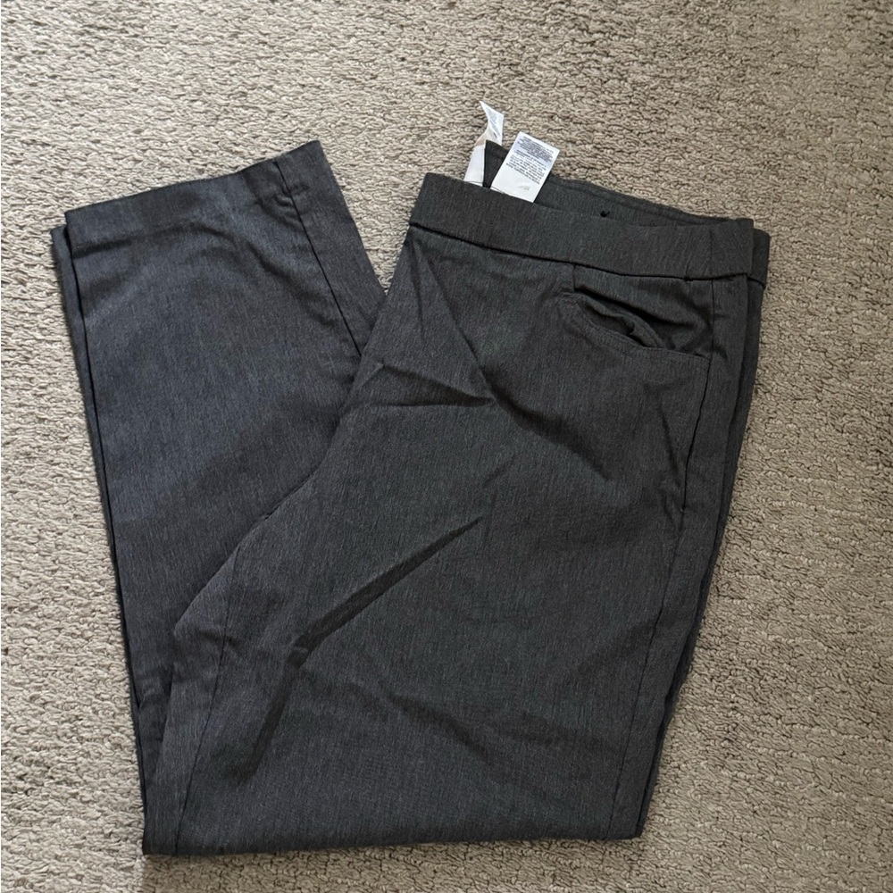 Alfred Dunner Dark Gray Dress Pants